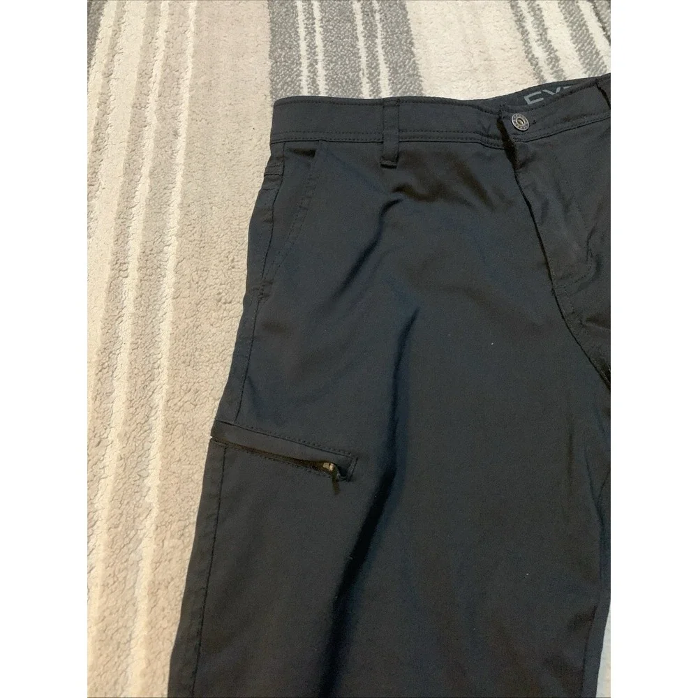 Gerry Fleece Lined Pants Mens 32x30(actual27) Black Nylon Stretch Hiking Outdoor - Picture 5 of 8